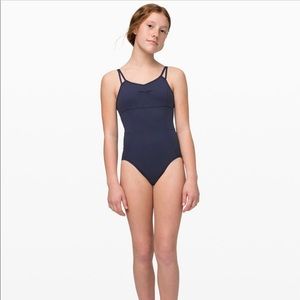 size 12 ivivva by lululemon navy blue leotard